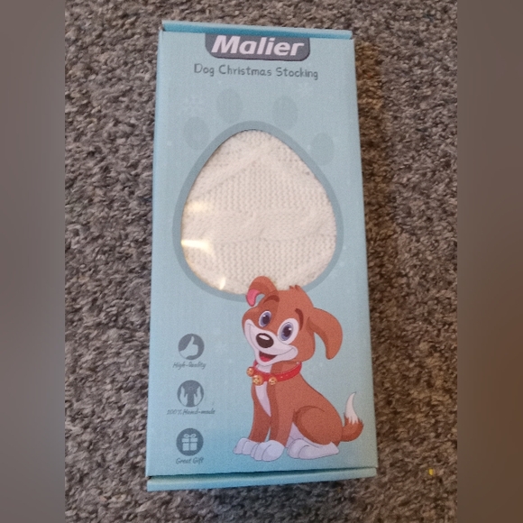 NIP Malier Dog Christmas Stocking - Picture 1 of 3
